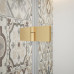 TRINITY GOLD MATT čtvrtkruhový sprchový kout 900x900mm, matné sklo, levé