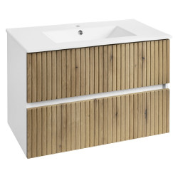 PANEDA STRIP umyvadlová skříňka 79,5x55x45,2cm, dub emporio