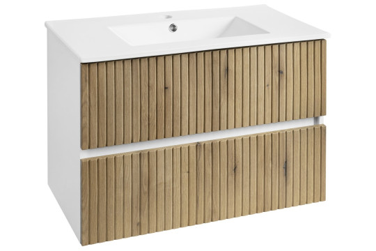 PANEDA STRIP umyvadlová skříňka 79,5x55x45,2cm, dub emporio