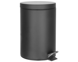 SIMPLE LINE odpadkový koš kulatý 12l, černá mat SIMPLE LINE odpadkový koš kulatý 12l, černá mat