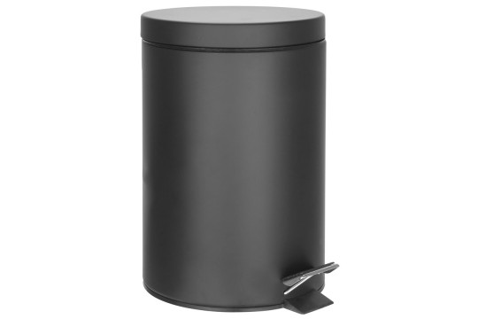 SIMPLE LINE odpadkový koš kulatý 12l, černá mat