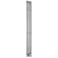PILON otopné těleso 196x1800mm, se třemi háčky pro ručník, chrom