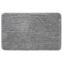 RIST koupelnová předložka, 50x80cm, 100% polyester, protiskluz, šedá