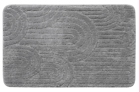 RIST koupelnová předložka, 50x80cm, 100% polyester, protiskluz, šedá