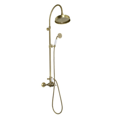 ANTEA sprchový sloup s termostatickou baterií, bronz