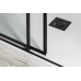 ALTIS LINE BLACK posuvné dveře 1470-1510mm, výška 2000mm, sklo 8mm