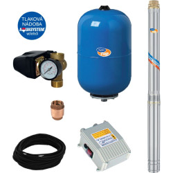 SUB CONTROL 50- 3,5" ELECTRA 45/100 M Vodárna s ponorným čerpadlem a ovládacím elektroboxem