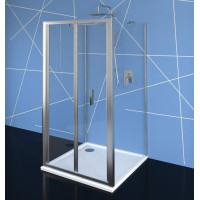 EASY LINE třístěnný sprchový kout 900x700mm, skládací dveře, L/P varianta, čiré sklo