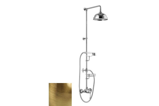 VIENNA sprch. sloup s pákovou baterií, mýdlenka, v. 1291mm, bronz (LO41RM2250BR)
