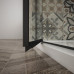 TRINITY BLACK čtvrtkruhový sprchový kout 900x900mm, matné sklo, pravé