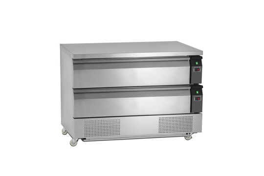 Tefcold UD 2-3 - Kombinovaný chladicí/mrazicí stůl 2 zásuvky