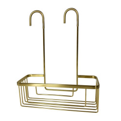 SMART police do sprchy závěsná, na baterii, 300x375x120 mm, zlato mat