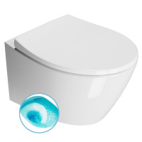 MODO závěsná WC mísa, Swirlflush, 37x52cm, bílá ExtraGlaze