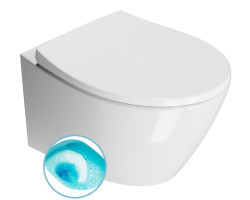 MODO závěsná WC mísa, Swirlflush, 37x52cm, bílá ExtraGlaze