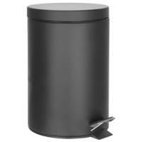 SIMPLE LINE odpadkový koš kulatý 5l, černá mat
