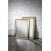 BERGARA zrcadlo v dřevěném rámu 742x942mm, zlatá