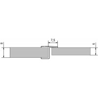 VITRA LINE těsnění mezi skla (praporek) 2000mm, na sklo 8mm