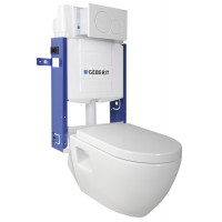 WC SADA závěsné WC NERA s podomítkovou nádržkou GEBERIT pro zazdění