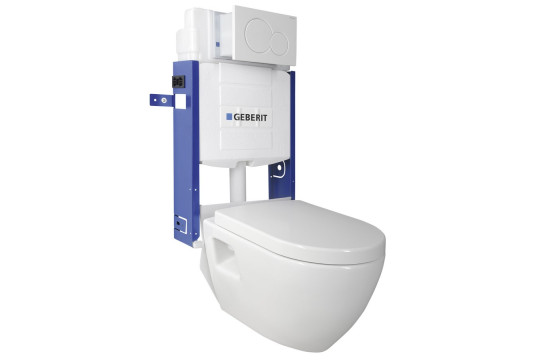 WC SADA závěsné WC NERA s podomítkovou nádržkou GEBERIT pro zazdění