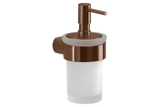 PIRENEI dávkovač mýdla 110 ml, mléčné sklo, měď mat