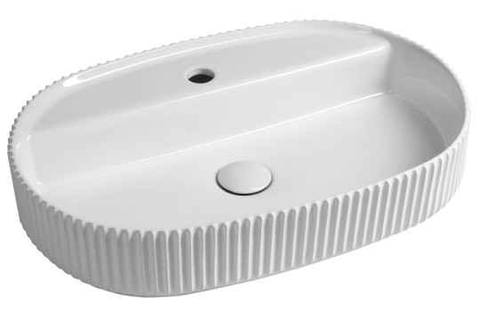 SINTESI keramické umyvadlo na desku, 60x40cm, bílá