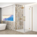 TRINITY GOLD MATT čtvercový sprchový kout 1100x1100mm, rohový vstup, čiré sklo