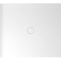 MIRAI sprchová vanička z litého mramoru, obdélník 90x80x1,8cm, levá, bílá