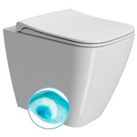 NUBES WC mísa stojící, Swirlflush, 35x52cm, spodní/zadní odpad, bílá ExtraGlaze
