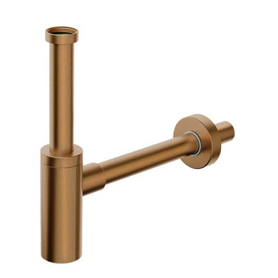 INOXMATER umyvadlový sifon 5/4", odpad 32mm, nerez/měď mat INOXMATER umyvadlový sifon 5/4", odpad 32mm, nerez/měď mat
