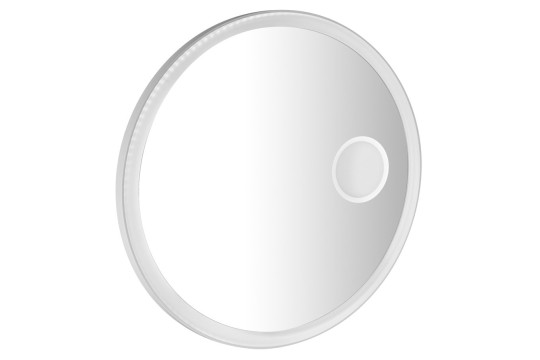 FLOAT kulaté LED podsvícené zrcadlo, ø 90 cm, kosm.zrcátko, IR senzor, 3500-6500°K, bílá