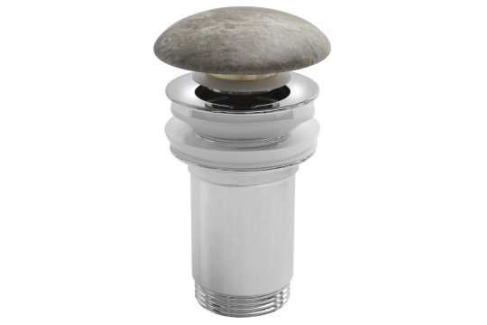 Umyvadlová výpust 5/4“, click-clack, keramická zátka, 10-50mm, breccia mramor