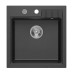 Granitový vestavný dřez mono, 50x52cm, černá