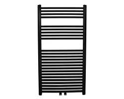 Otopné těleso černé - rovné, středové připojení