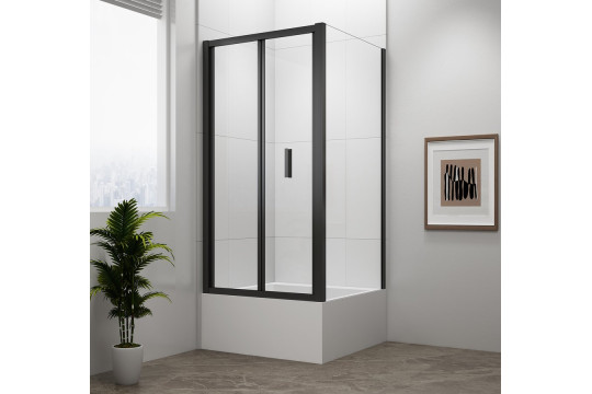 DEEP BLACK obdélníkový sprchový kout 1000x750mm L/P varianta, čiré sklo