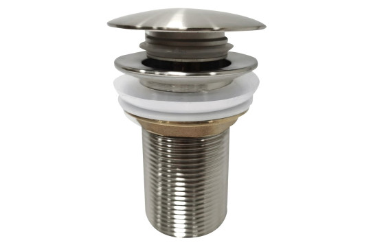 AURUM umyvadlová výpust  5/4“, click-clack, nerez mat