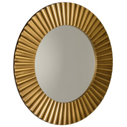 PRIDE kulaté zrcadlo v rámu ø 90cm, bronz