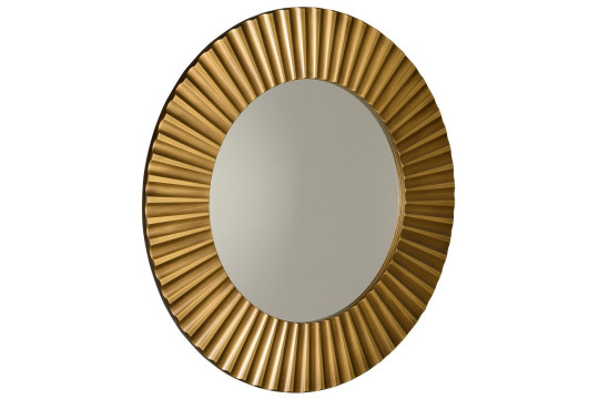 PRIDE kulaté zrcadlo v rámu ø 90cm, bronz