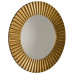 PRIDE kulaté zrcadlo v rámu ø 90cm, bronz
