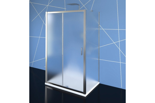 EASY LINE třístěnný sprchový kout 1100x900mm, L/P varianta, Brick sklo
