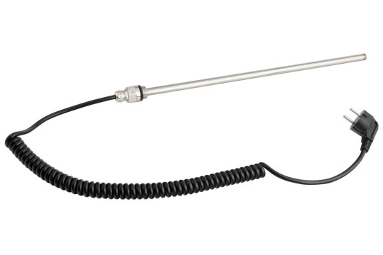 Elektrická topná tyč bez termostatu, kroucený kabel/černá, 400 W
