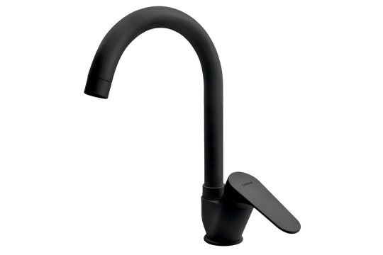 CORNELI stojánková dřezová baterie, černá mat CORNELI stojánková dřezová baterie, černá mat