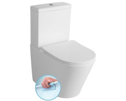 PACO RIMLESS WC kombi mísa s nádržkou, sp./zadní