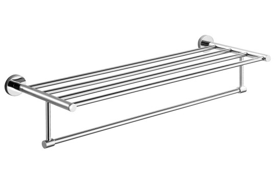 SAMBA polička na ručníky s hrazdou, chrom