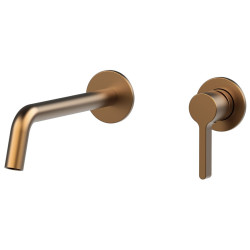 ICONIC podomítková dvouprvková umyvadlová baterie, měď mat