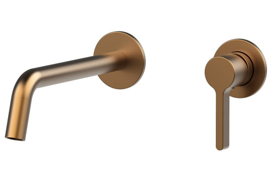 ICONIC podomítková dvouprvková umyvadlová baterie, měď mat