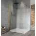 VARIO GOLD MATT jednodílná sprchová zástěna k instalaci ke stěně, čiré sklo, 1300 mm