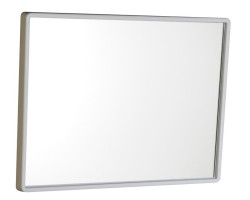 Zrcadlo 40x30cm, plastový bílý rám