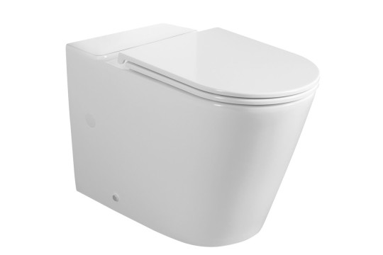 AVIS WC kombi mísa, Vortex Rimless, 66x36 cm, spodní/zadní odpad, bílá