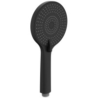 Ruční masážní sprcha, 3 režimy sprchování, průměr 120 mm, ABS/černá mat