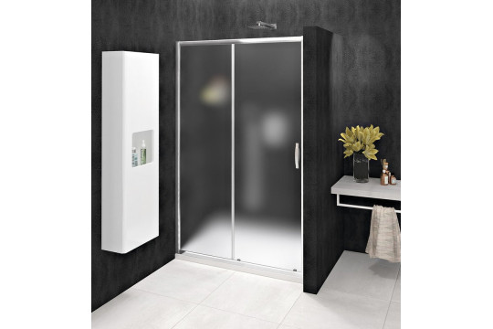 SIGMA SIMPLY sprchové dveře posuvné 1100 mm, sklo Brick
